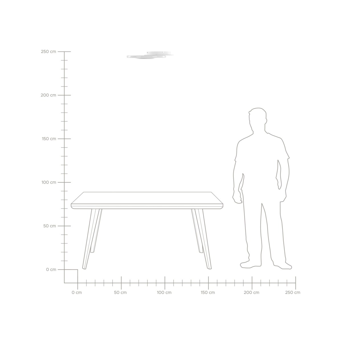 Lampa sufitowa LED metalowa czarno-biała ZAMI