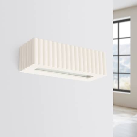 Kinkiet ceramiczny RIGATA beżowy