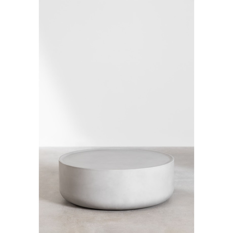 Cementowy stolik kawowy szary Drullo 80 cm