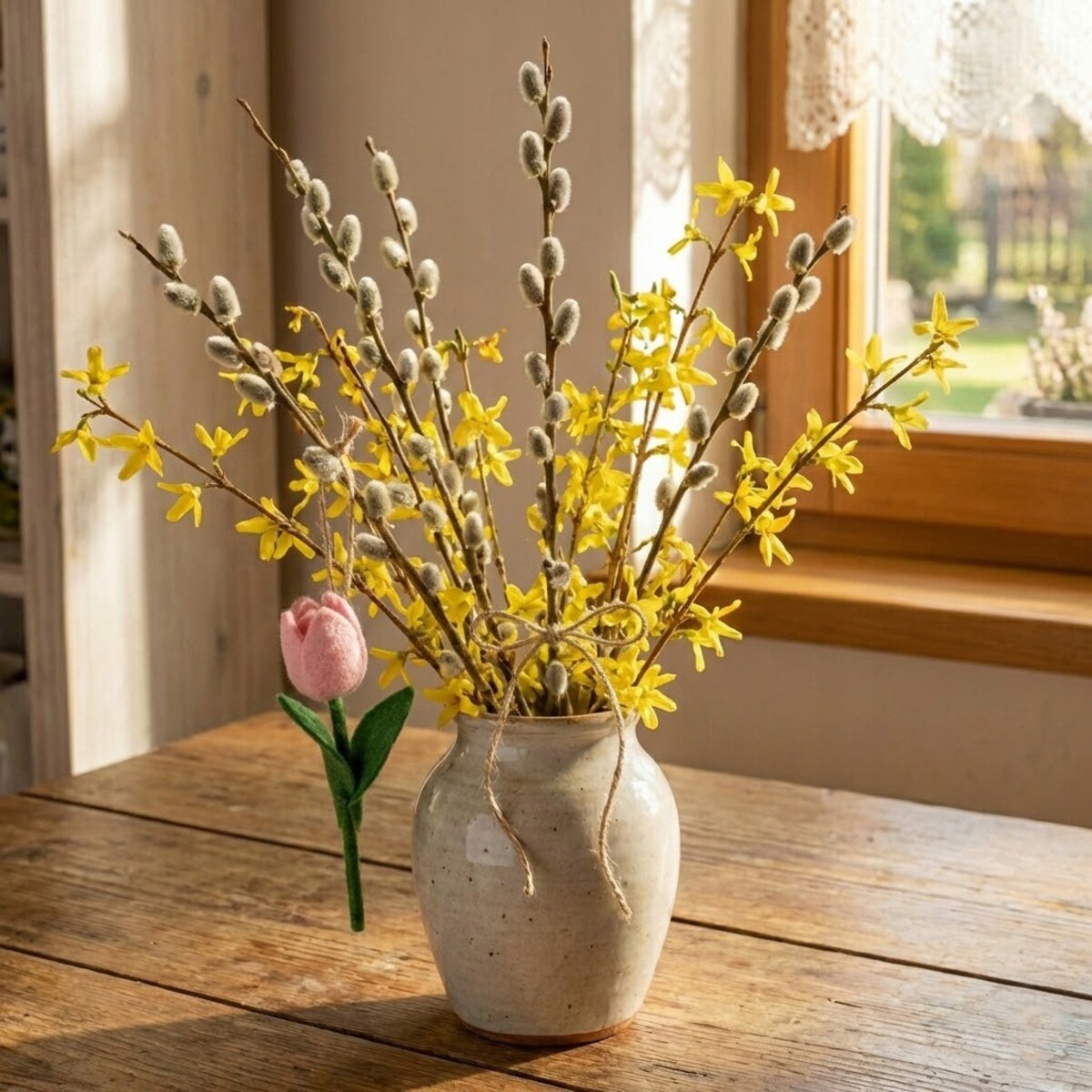 ZAWIESZKA WIELKANOCNA TULIPAN KWIAT NA WIELKANOC PREZENT TULIPANY KWIATY