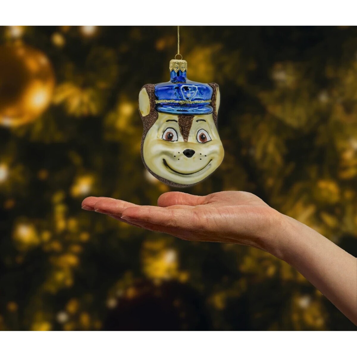 Bombka choinkowa: Pies policjant na patrolu