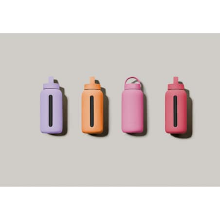 MUUKI DAILY BOTTLE szklana butelka na wodę 720 ml, Flamingo Pink
