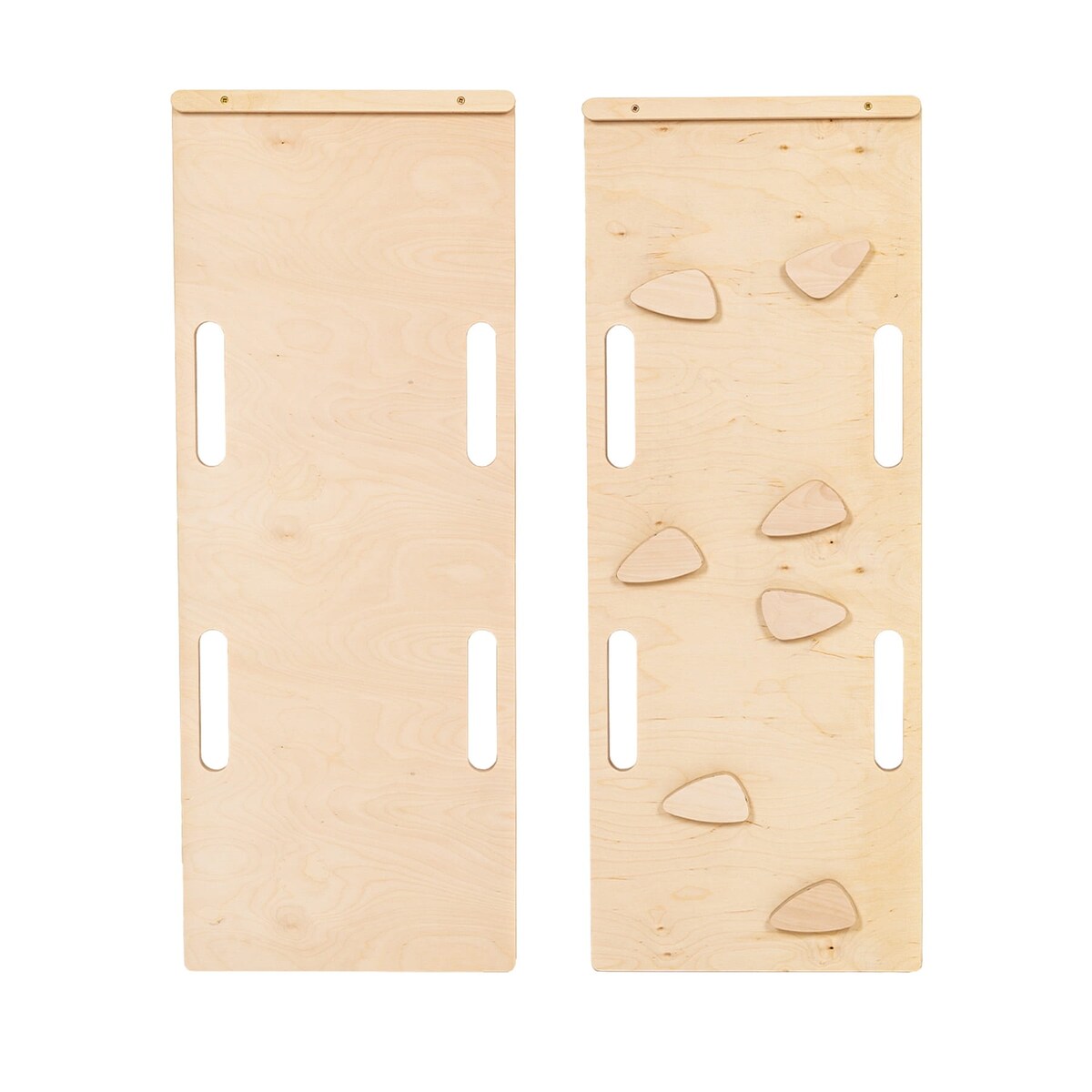 Large Dream Rocker Białe Drewno & Zjeżdżalnia z Szarą Poduszką