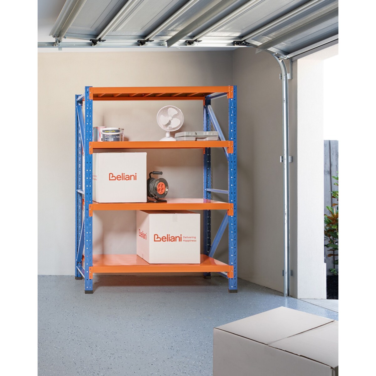 Regał magazynowy FIUGGI Metal 150 cm 60 cm Pomarańczowy