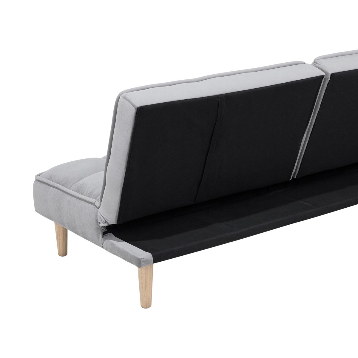 Sofa rozkładana jasnoszara SILJAN