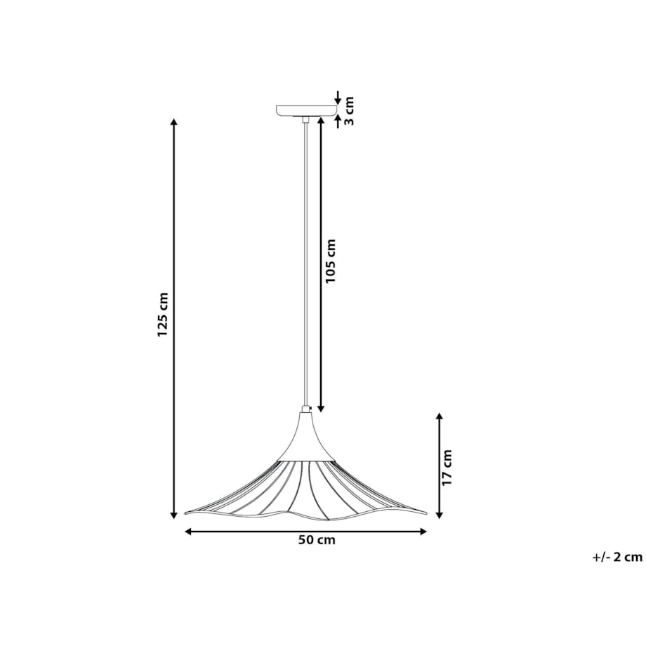 Lampa wisząca metalowa czarna MAZARO