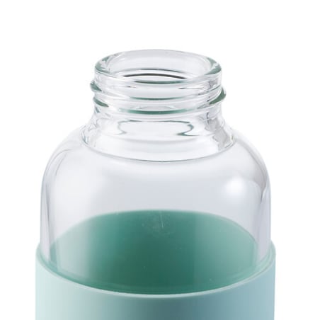 Butelka szklana z pokrowcem MIĘTOWA