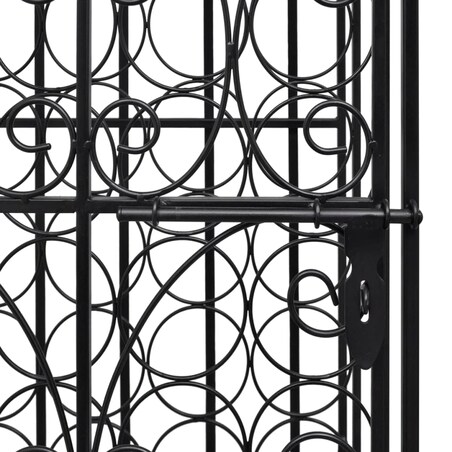 vidaXL Metalowy stojak na 28 butelek wina