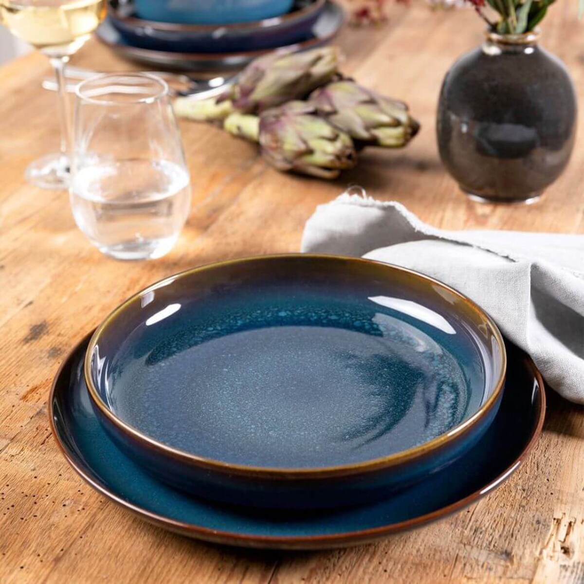Talerz obiadowy Crafted Denim, 26 cm, Villeroy & Boch