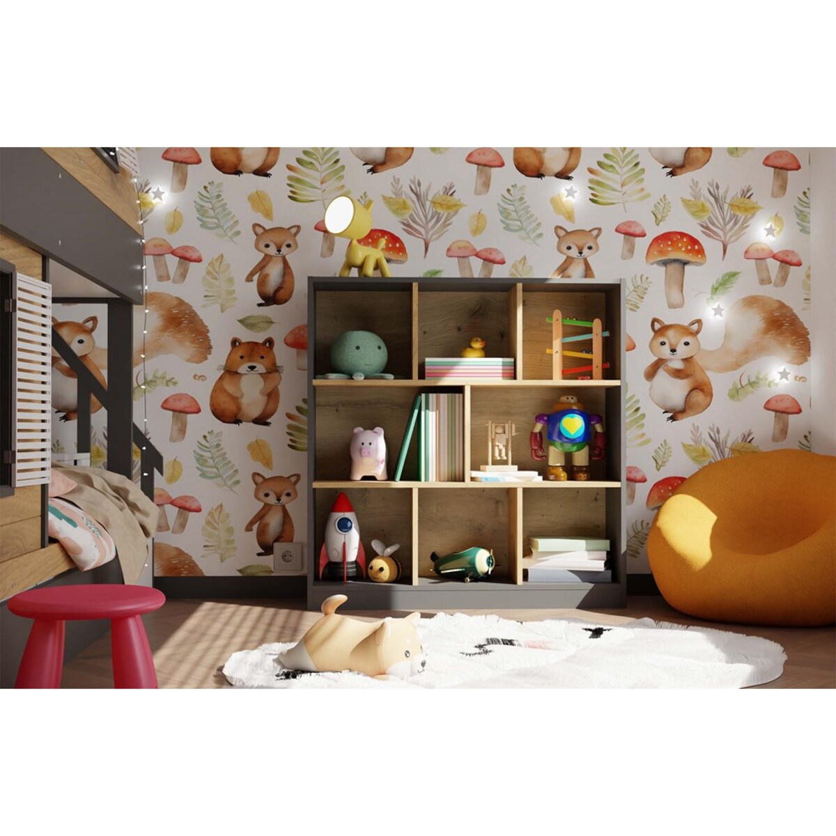 Regał Fiesta 8P ANTRACYT ARTISAN