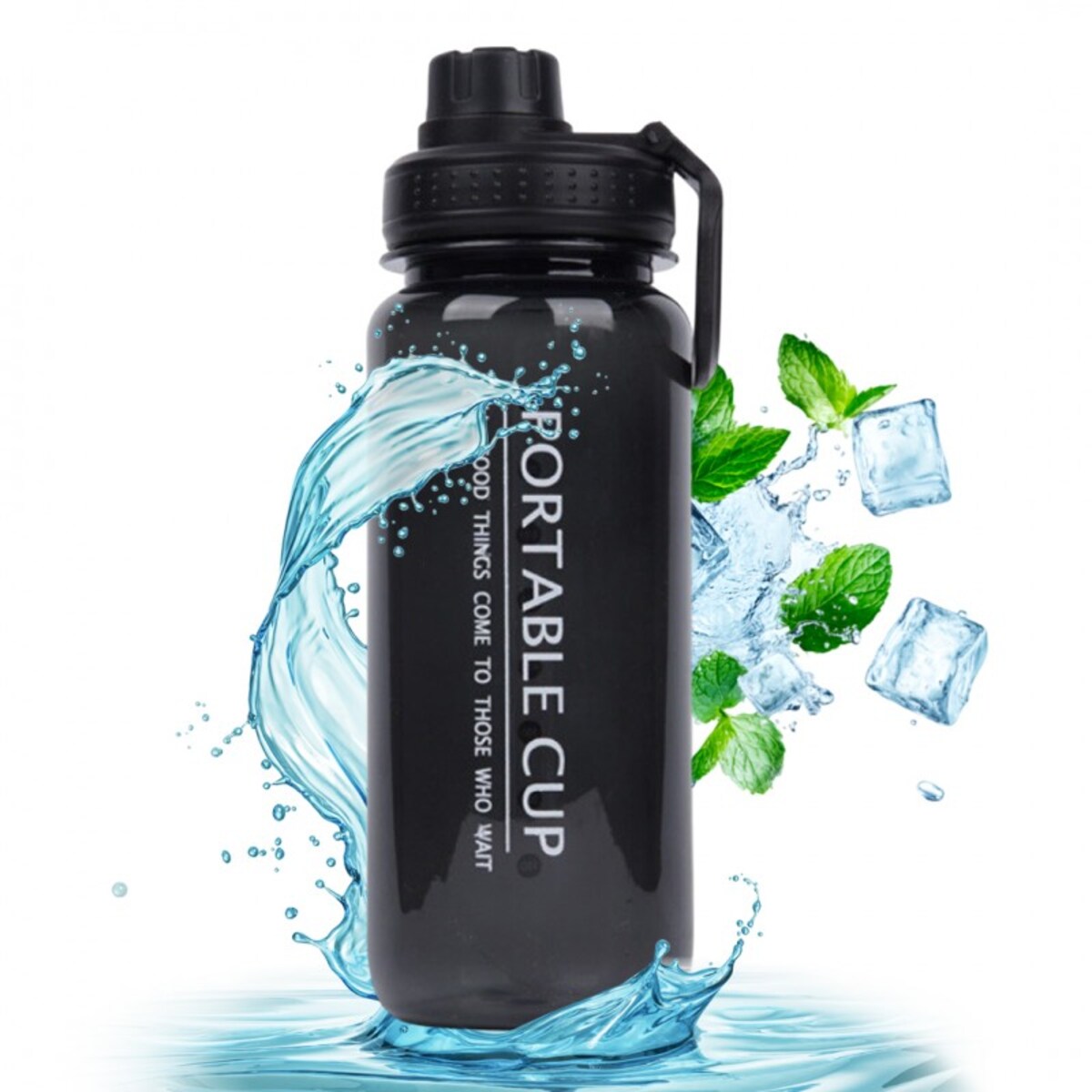 BUTELKA NA WODĘ BIDON NA SIŁOWNIĘ FITNESS 600ml przenośny mały BD04