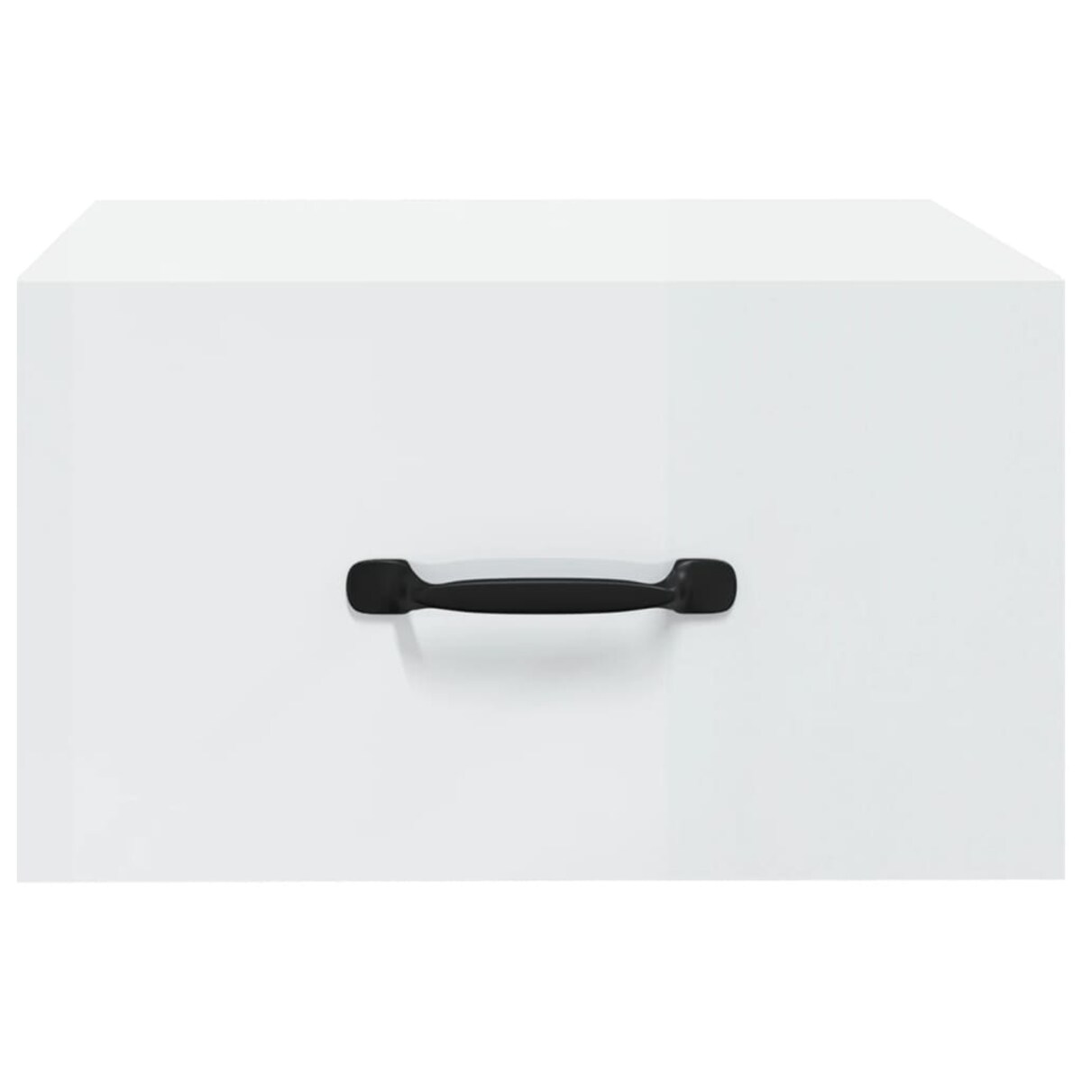 vidaXL Wisząca szafka nocna, biała z połyskiem, 35x35x20 cm