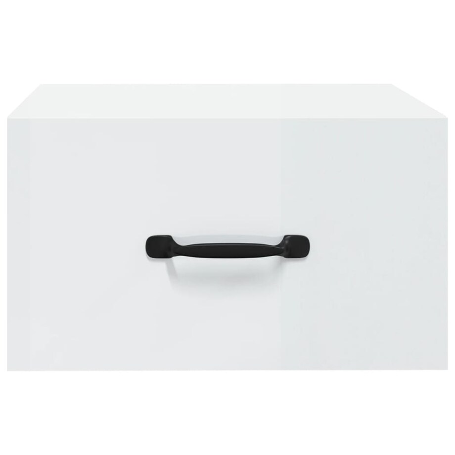 vidaXL Wisząca szafka nocna, biała z połyskiem, 35x35x20 cm