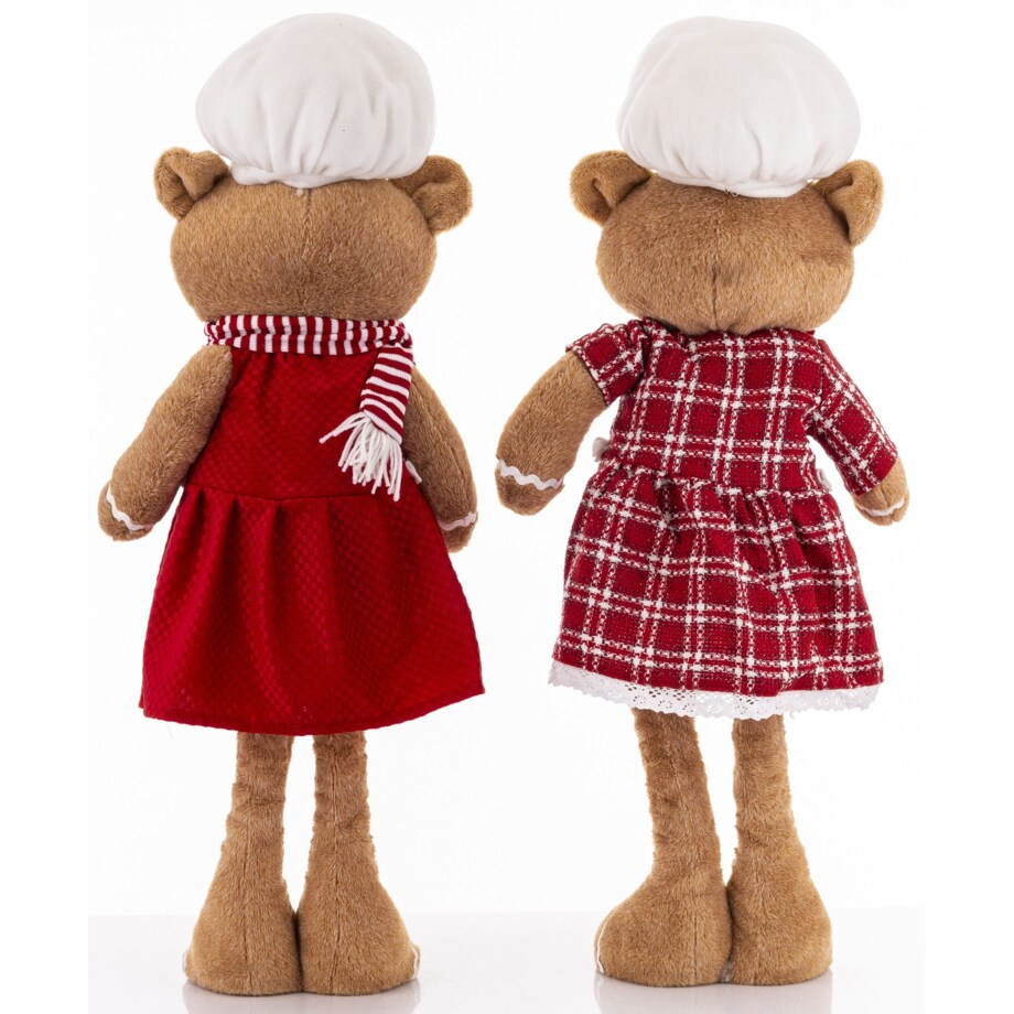 Figurki - 2 miśki w kucharskich ubrankach 75x32x22 cm CUOCHI