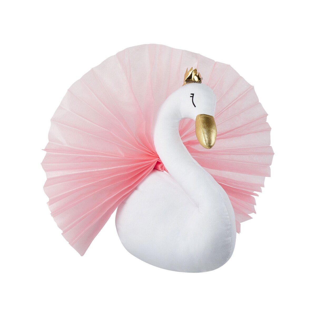 Pluszowa dekoracja ścienna łabędź biały ODETTA