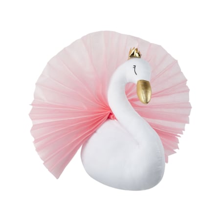 Pluszowa dekoracja ścienna łabędź biały ODETTA
