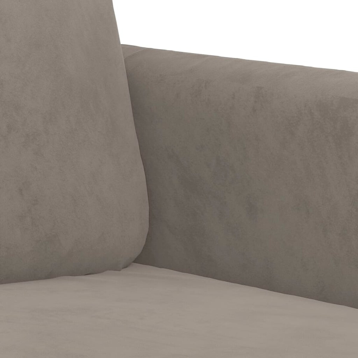 vidaXL Sofa 2-osobowa, jasnoszara, 120 cm, tapicerowana aksamitem