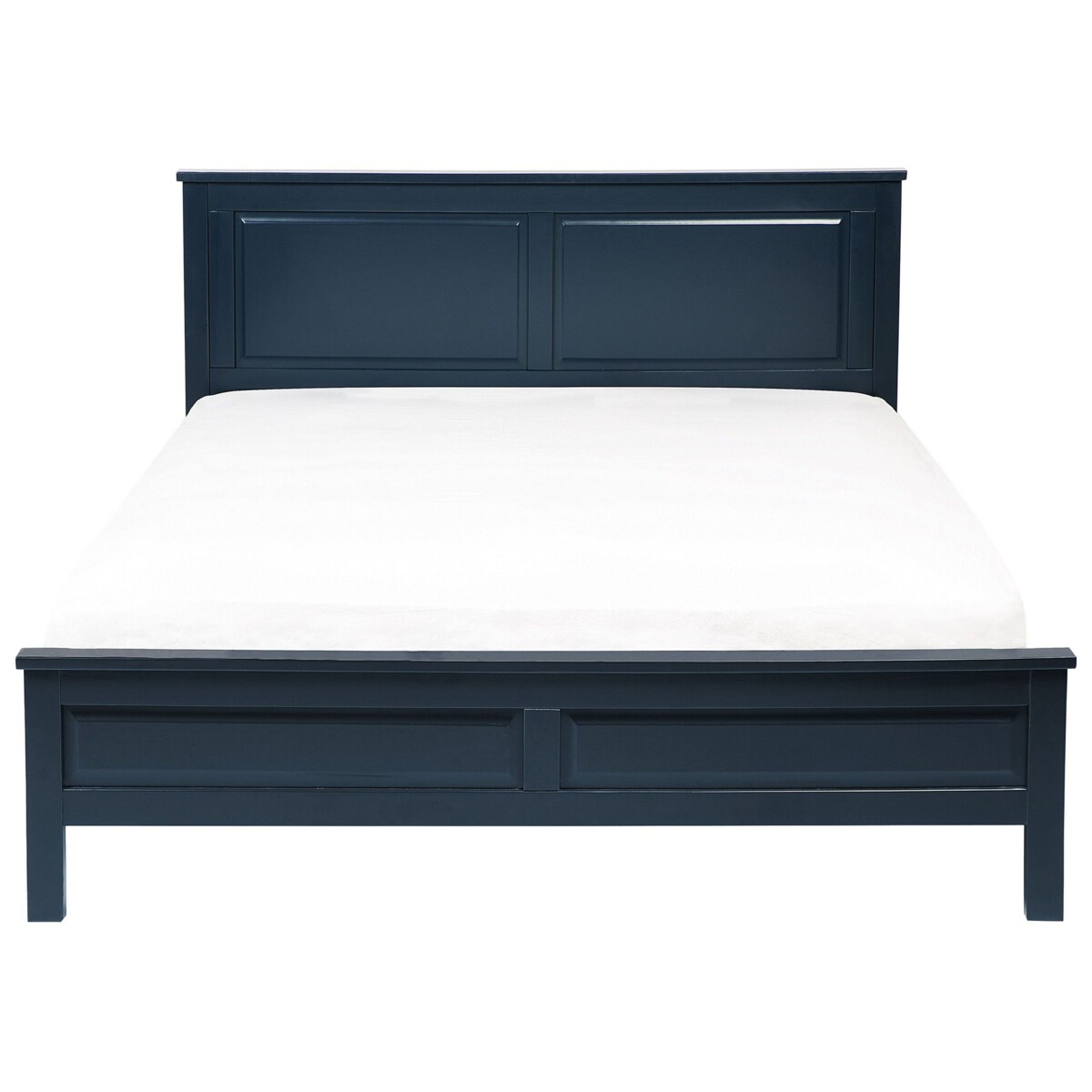 Łóżko drewniane 180 x 200 cm niebieskie OLIVET