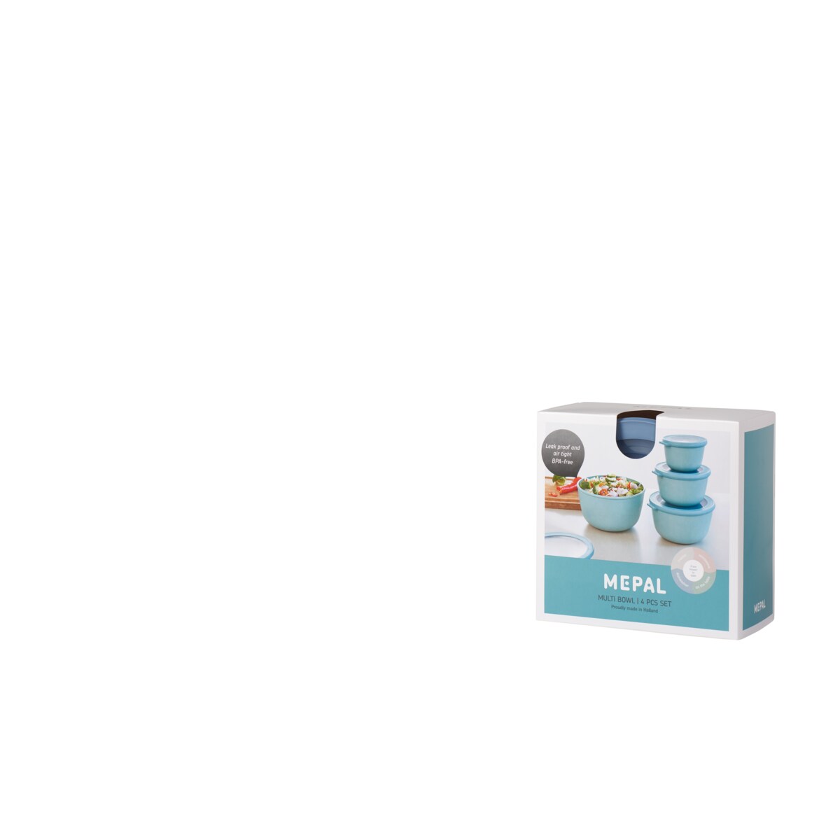 Zestaw 4 misek Cirqula okrągła 500 1000 2000 3000 Nordic Blue 106233015700