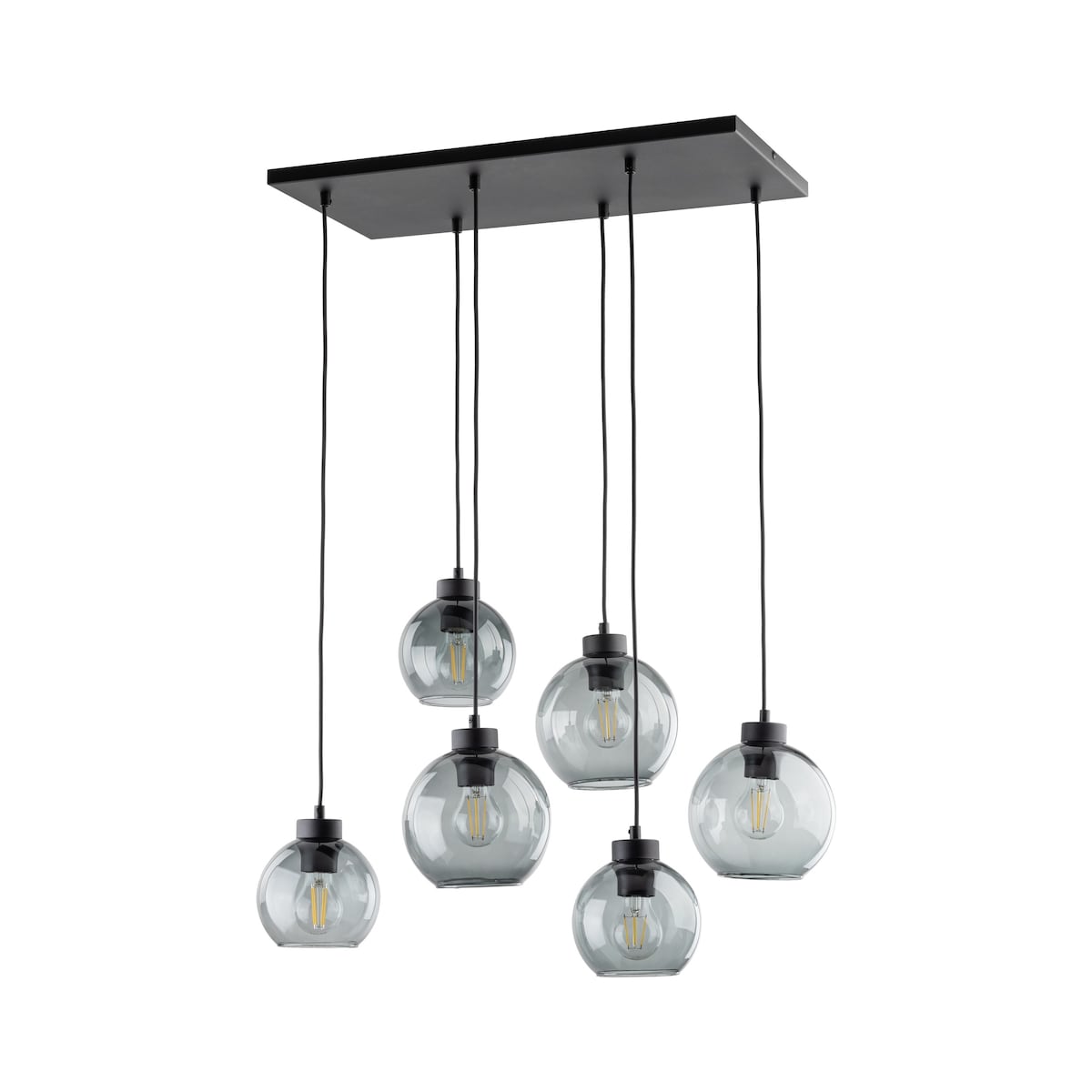 Salonowa lampa wisząca molekułowa Cubus 2833 TK Lighting szklana przydymiona