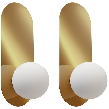 Zestaw 2 lamp ściennych LEISI Złoty