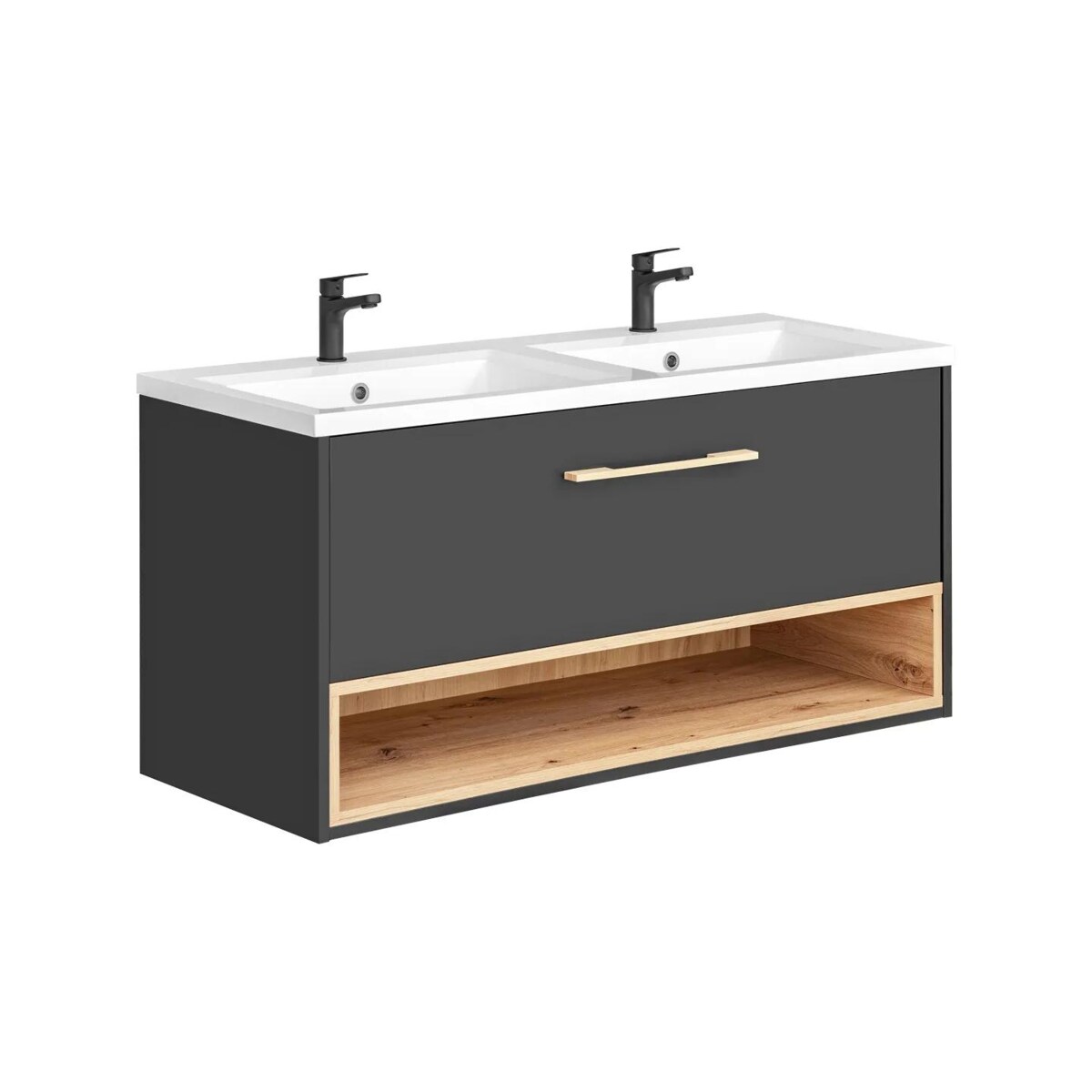 Szafka pod umywalkę BORNEO COSMOS 854 120 cm grafitowa