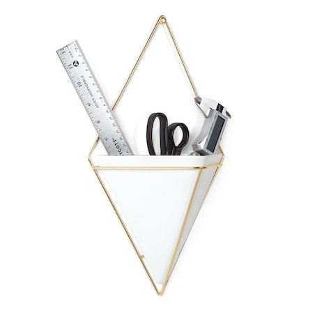 Pojemnik/doniczka biały Trigg, 22.2 x 9.5 x 38.7 cm, Umbra