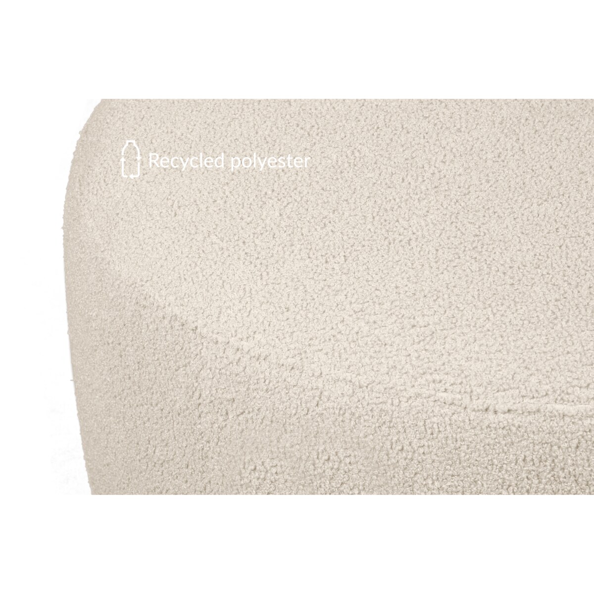 KONSIMO RAGGI Puf baranek jasnobeżowy baranek