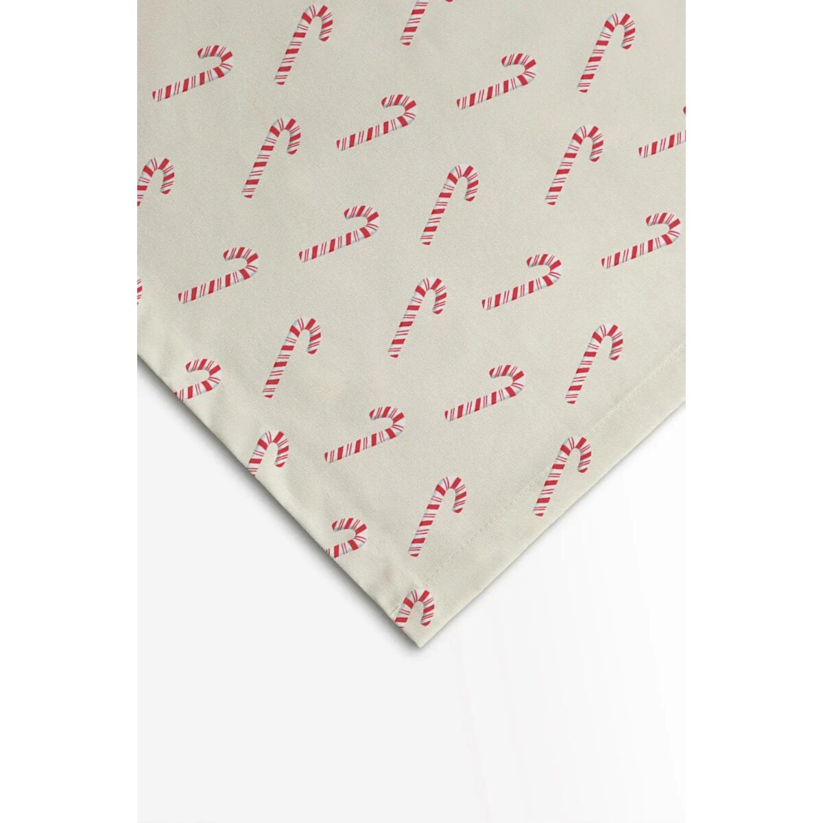 Obrus świąteczny - Laski cukrowe- beż 140x240 cm