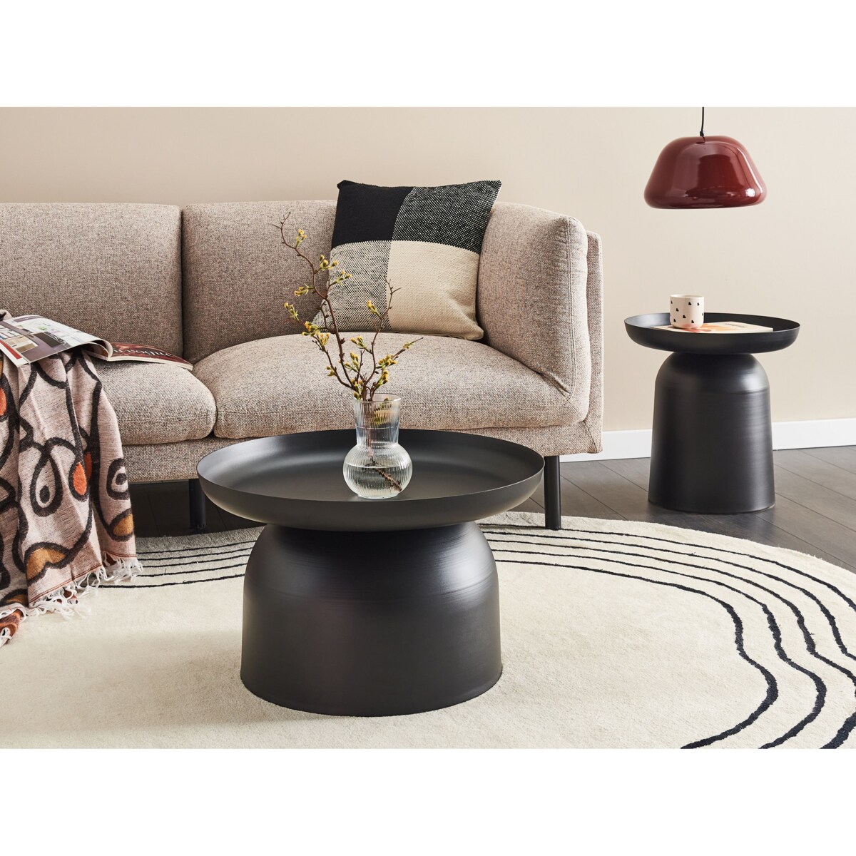 Stolik kawowy TORRENS Metal Czarny