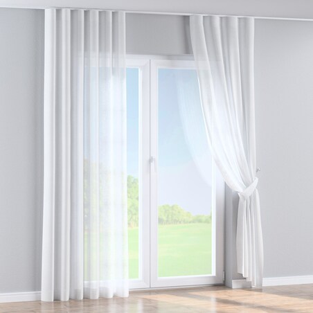 Zasłona na taśmie wave 130x245 prześwitujący ecru