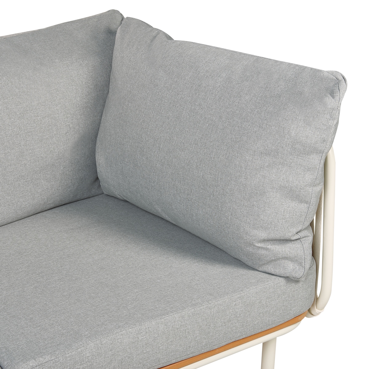 Sofa ogrodowa dla 3 osób SENISE Metal Szary