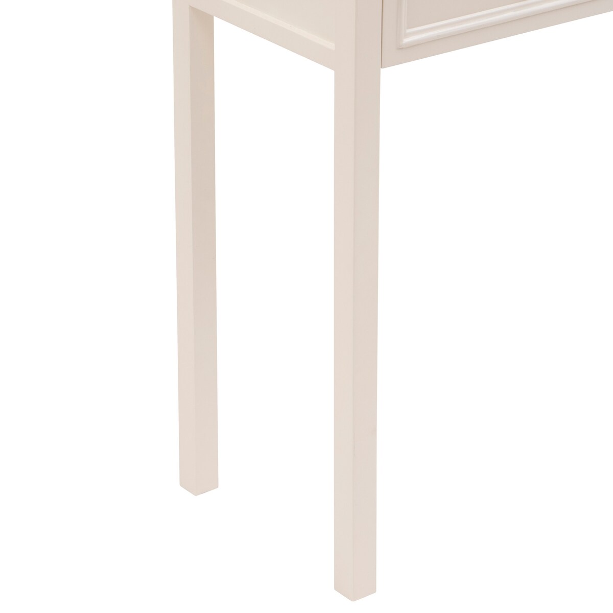 Konsola z 2 szufladami MODEA, 100 x 35 x 80 cm, beżowa
