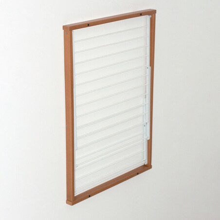 ARREDAMENTI KEVIN Naścienna suszarka na pranie - 64 x 67 cm, Brązowy