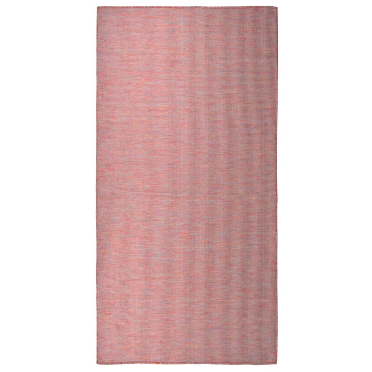 vidaXL Dywan zewnętrzny o płaskim splocie, 100x200 cm, czerwony