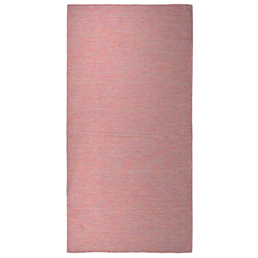 vidaXL Dywan zewnętrzny o płaskim splocie, 100x200 cm, czerwony