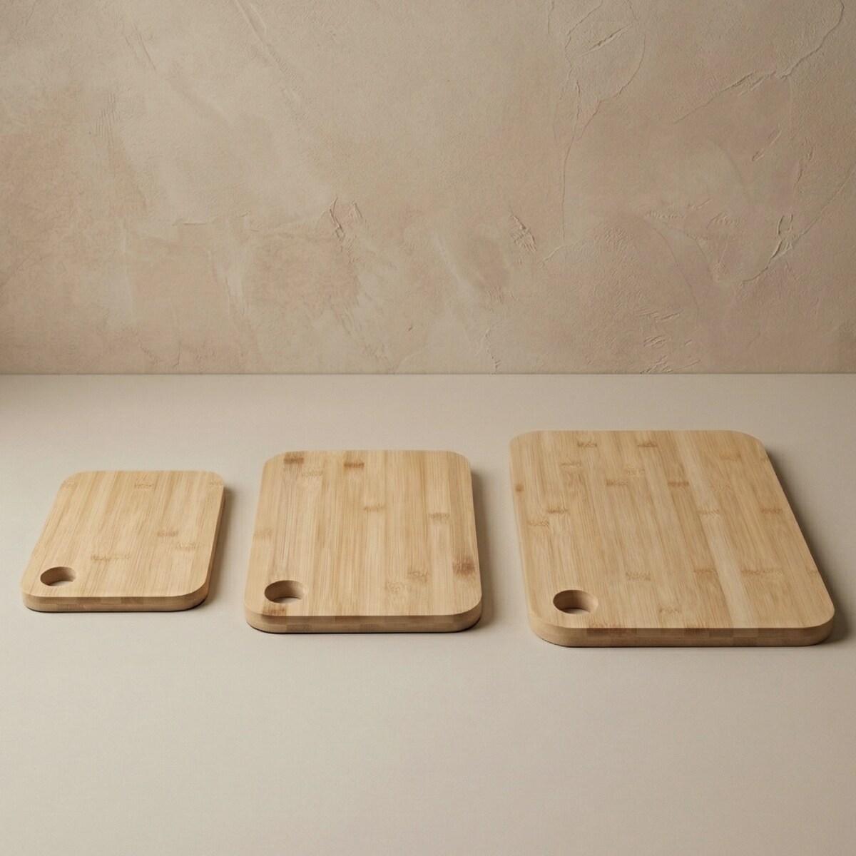 Bambusowe deski do krojenia TRIS, zestaw 3 sztuki w różnych rozmiarach