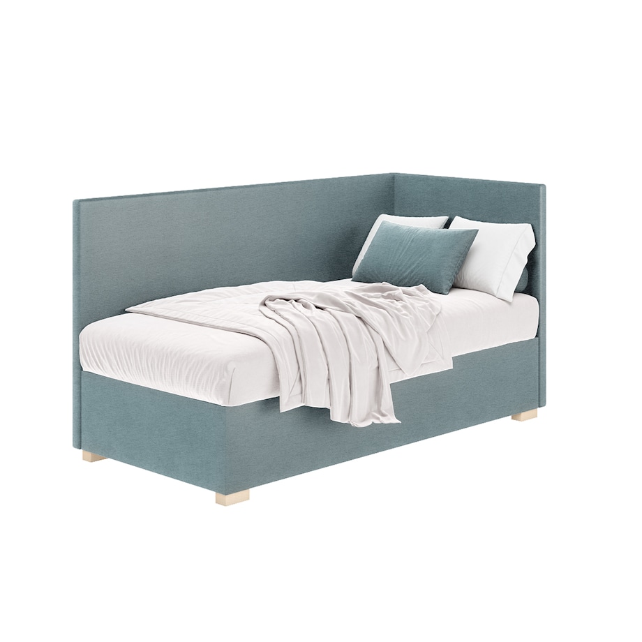 Mesonica Łóżko Flexi, błękitne, 90x200, Prawostronne