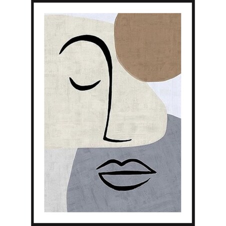 Poster Story, Plakat, Obraz - Abstrakcyjna Twarz Kobiety, wymiary 70 x 100 cm