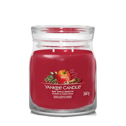 YC SIGNATURE - Świeca średnia RED APPLE WREATH