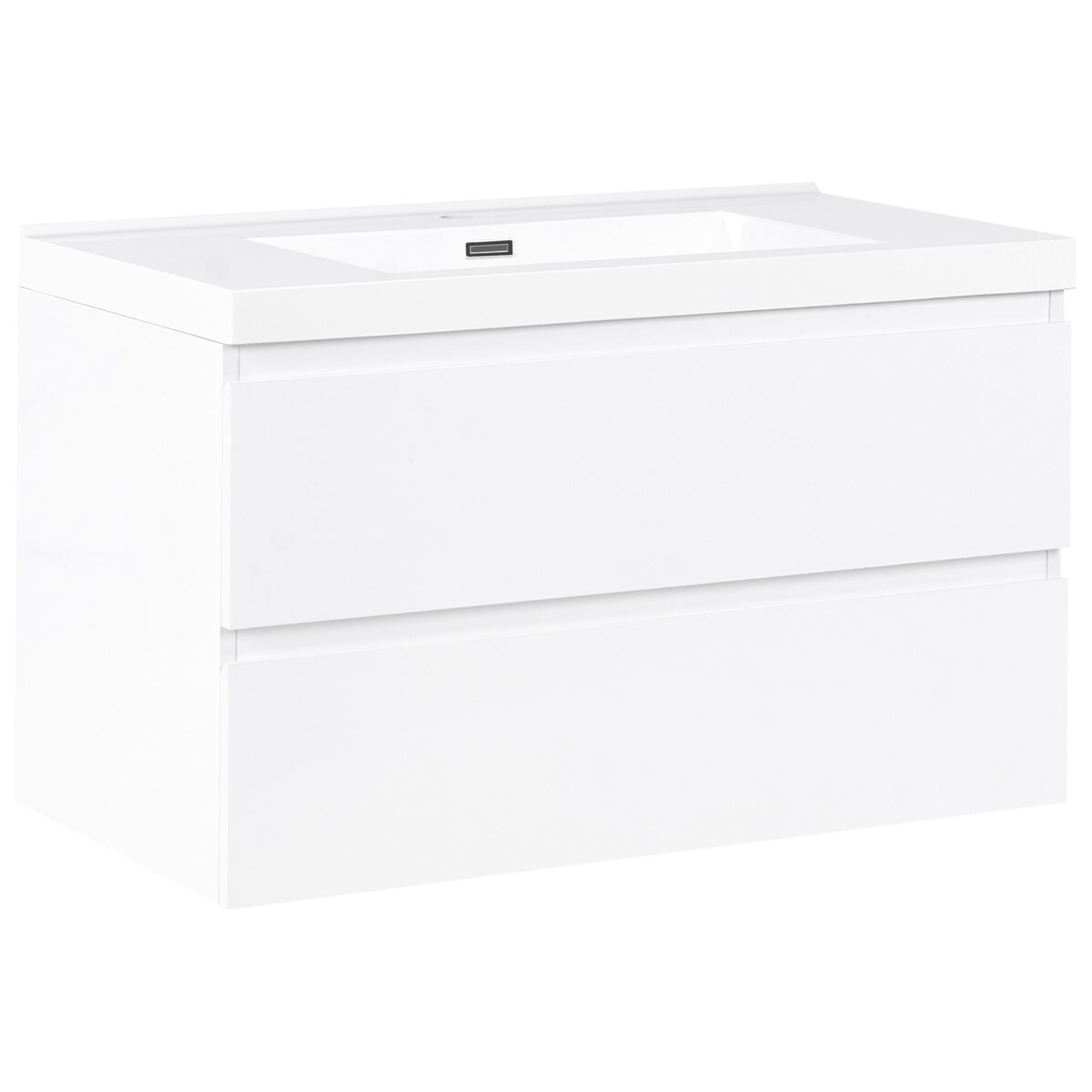 Szafka łazienkowa wisząca z umywalką TOTA 90 cm Biały