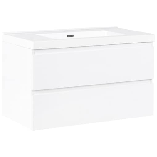 Szafka łazienkowa wisząca z umywalką TOTA 90 cm Biały