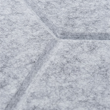 Zestaw 2 szt panel filcowy Felly 40x46 cm płytka heksagon szary