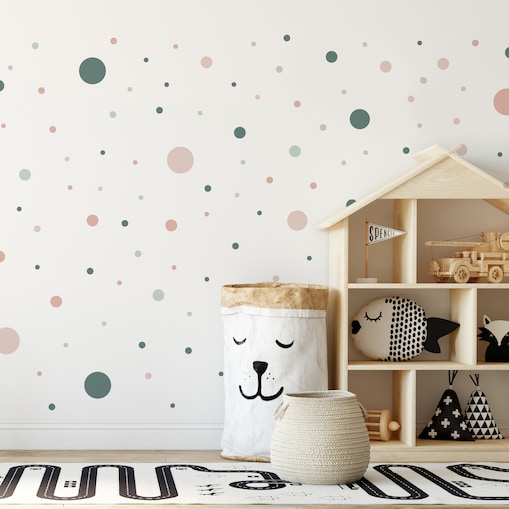 Naklejki Dla Dzieci GROCHY Delikatne Kropeczki Zestaw 150szt.