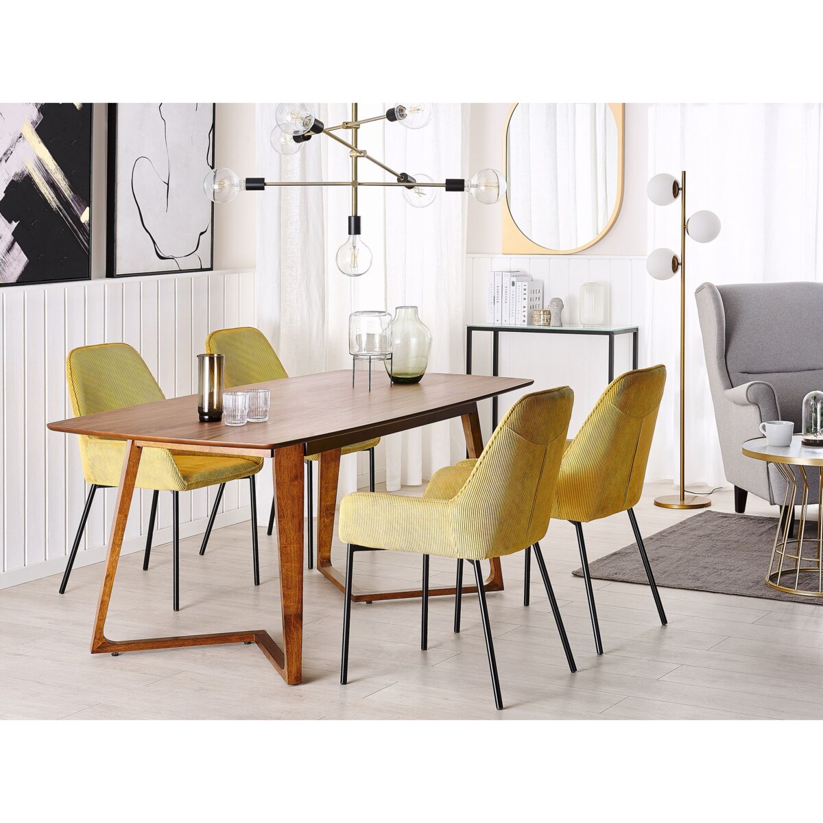 Stół do jadalni HUXTER Orzech ciemny 180 cm 90 cm