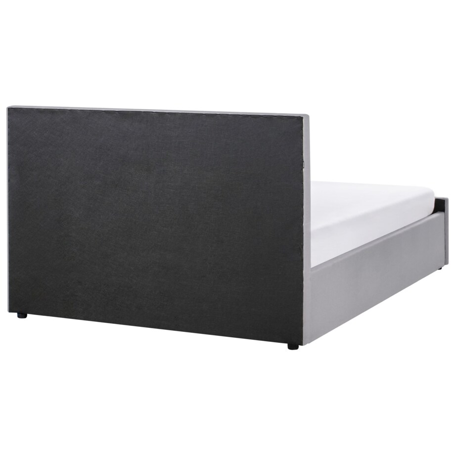 Łóżko z pojemnikiem AMIENS 160 x 200 cm Jasnoszary