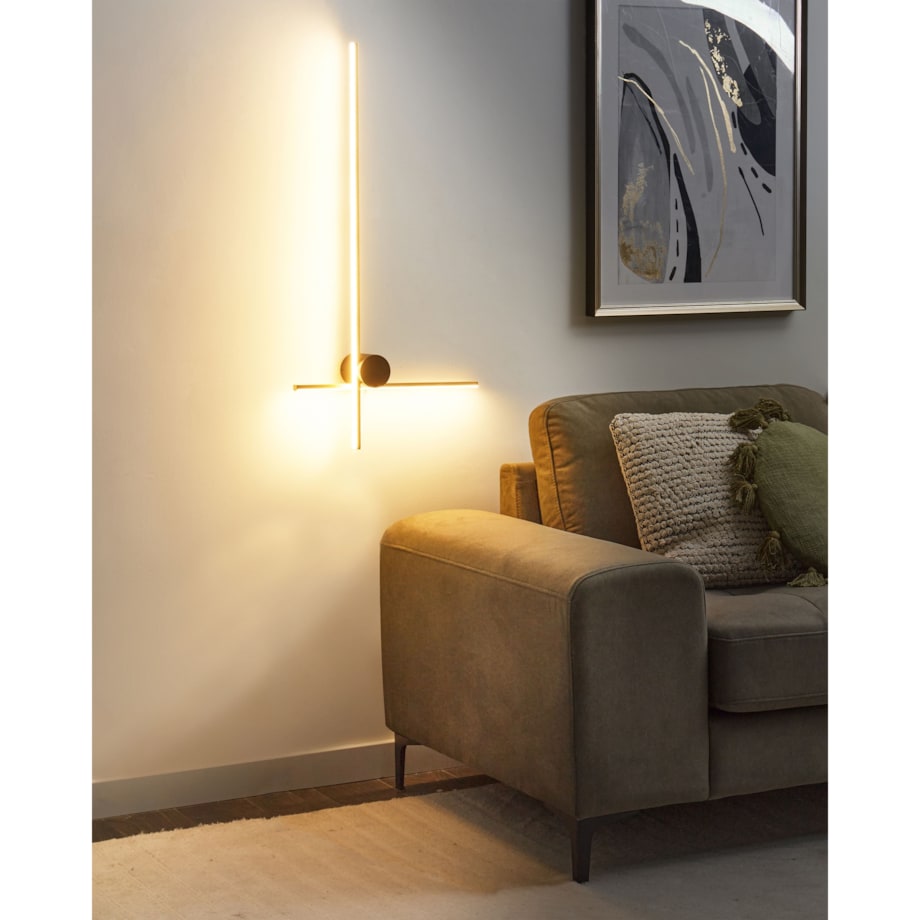 Lampa ścienna LED NUEVO Złoty Metal