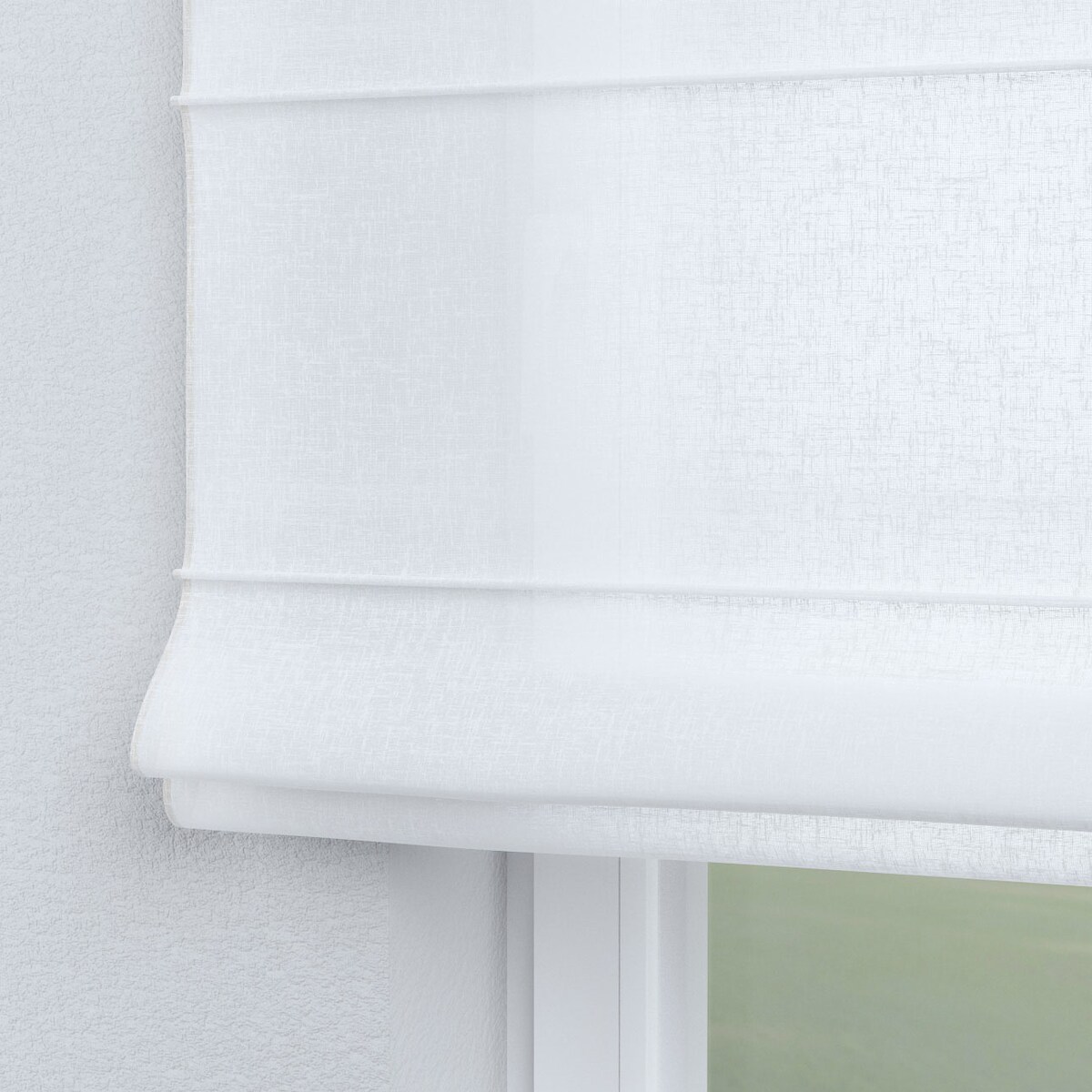 Roleta rzymska Capri 120x150 prześwitująca biała