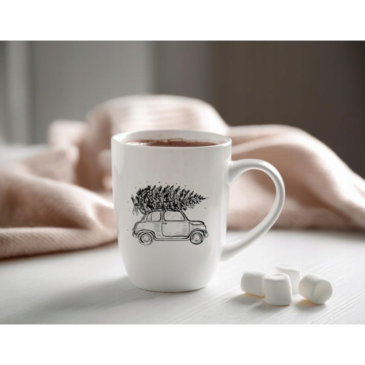 Kubek ŚWIĄTECZNY z nadrukiem do kawy herbaty Bruno 300ml