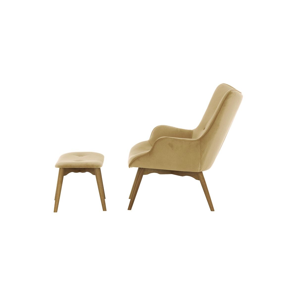 Fotel z podnóżkiem Ducon Velvet-Kronos 35